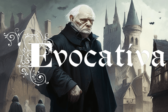 Evocativa Font PNG with transparent background - Preview 1