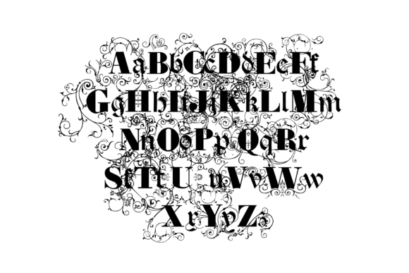 Evocativa Font PNG with transparent background - Preview 4