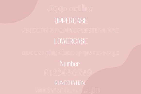 Jiggo Font PNG with transparent background - Preview 5