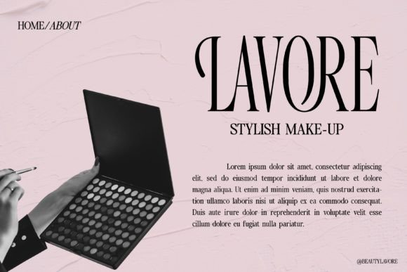 Lavonadeca Font PNG with transparent background - Preview 2