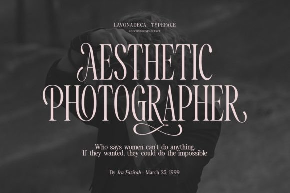 Lavonadeca Font PNG with transparent background - Preview 3