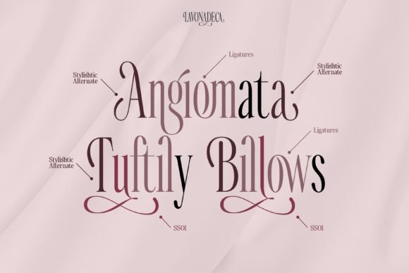 Lavonadeca Font PNG with transparent background - Preview 4
