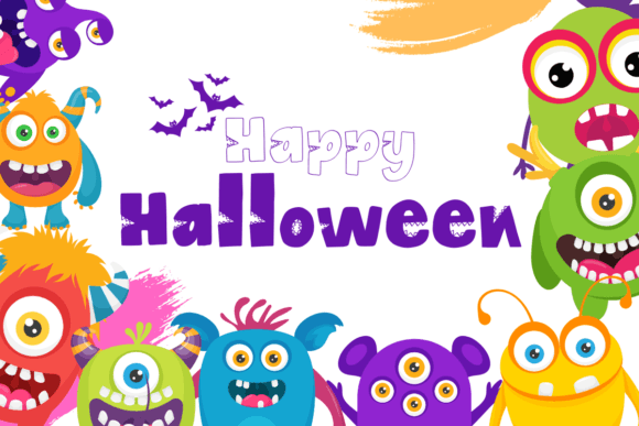 Monster Font PNG with transparent background - Preview 1