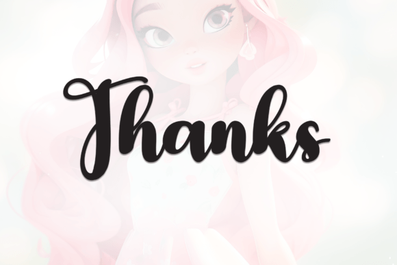 Pretty Barbie Font PNG with transparent background - Preview 6