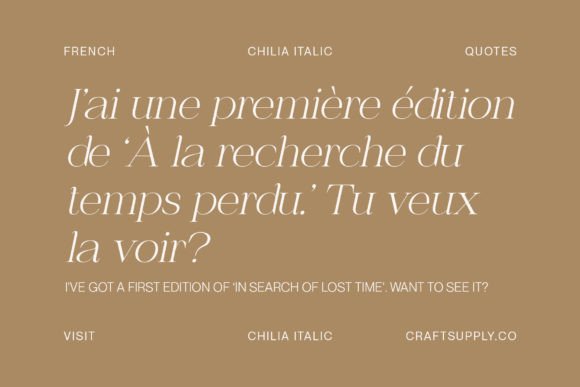 Chilia Font - Preview 5
