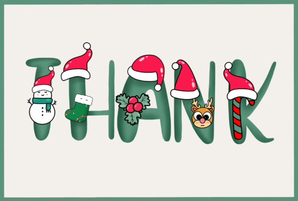 Christmas Cute Font - Preview 5