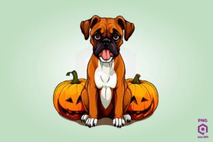 Dog Inside Huge Pumpkin Clipart Bundle Graphic by Quoteer · Creative ...