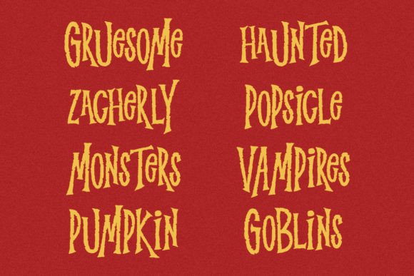 Ghosrain Font - Preview 1