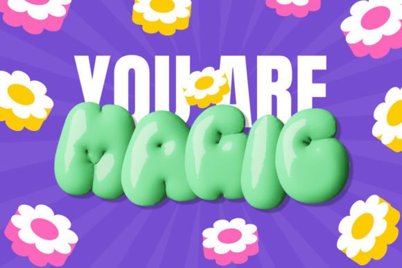 Humble Popstar Font PNG with transparent background - Preview 4