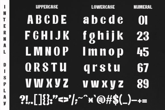 Internal Display Font - Preview 4