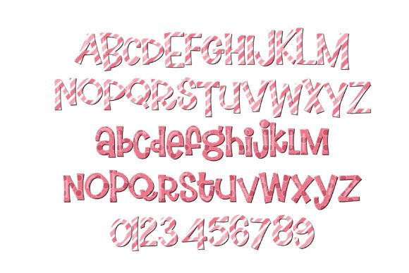 Jolly Pinks Font PNG with transparent background - Preview 1