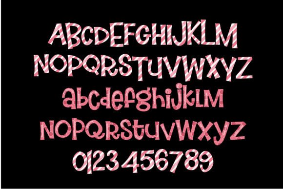 Jolly Pinks Font PNG with transparent background - Preview 2
