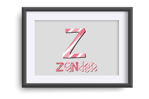 Jolly Pinks Font PNG with transparent background - Preview 3