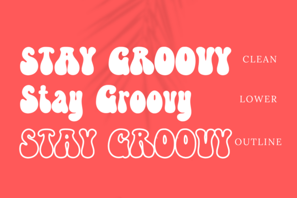 Kenbie Groovy Font PNG with transparent background - Preview 1