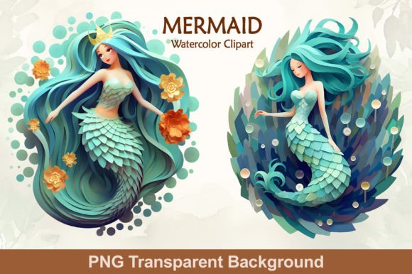 Mermaid Clipart Graphic by Topstar · Creative Fabrica