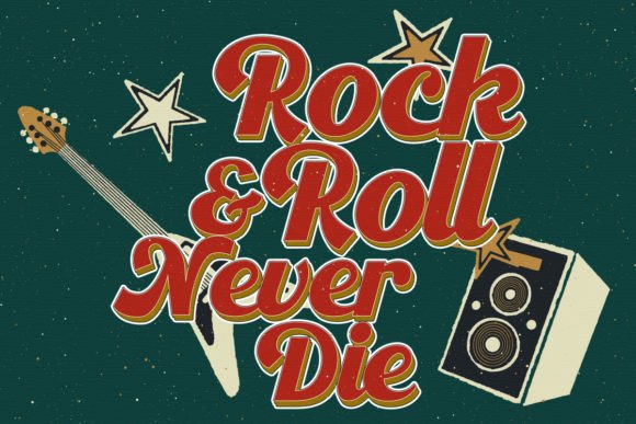Nostalgic Harmony Font PNG with transparent background - Preview 2