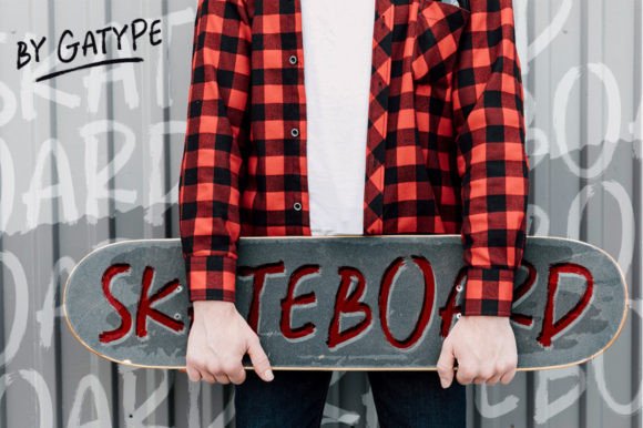 Overland Brush Font PNG with transparent background - Preview 3
