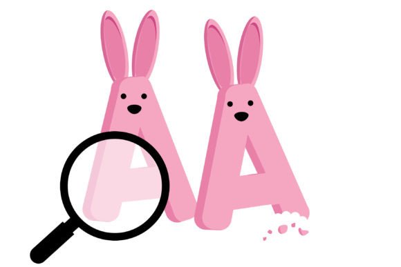 Pink Chocolate Bunny Font PNG with transparent background - Preview 5