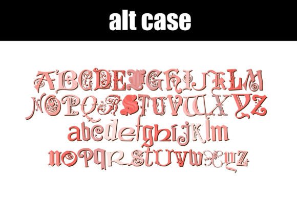 Pinky Mix Font PNG with transparent background - Preview 6