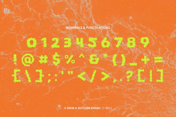 Punkats Font PNG with transparent background - Preview 2