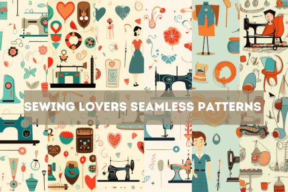 Sewing Notions Seamless Backgrounds