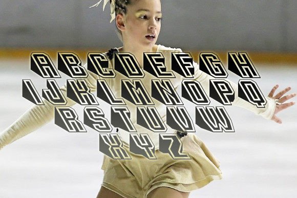 Skate Font PNG with transparent background - Preview 2