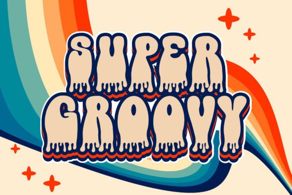 Slime Groovy Font font preview - 1
