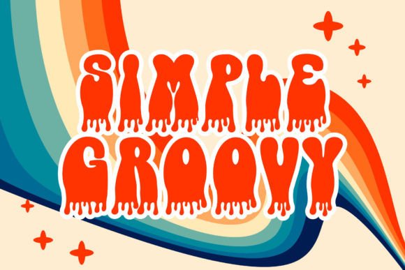 Slime Groovy Font font preview - 2