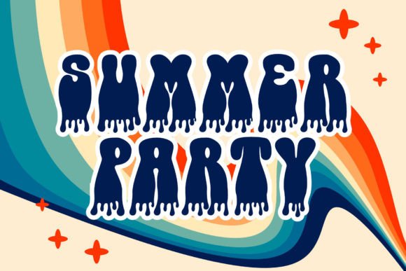 Slime Groovy Font font preview - 3