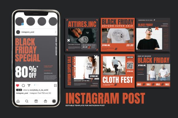 Instagram Sale Templates - Black Friday