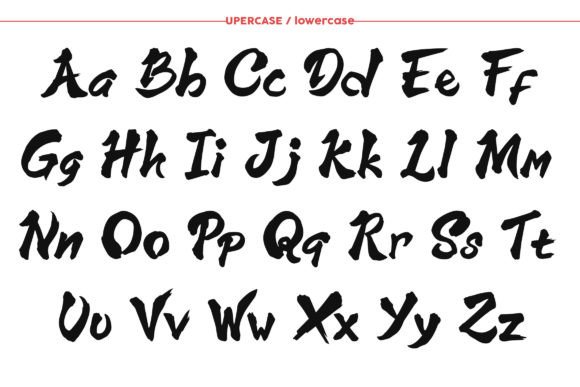 Japan Wave Font PNG with transparent background - Preview 5