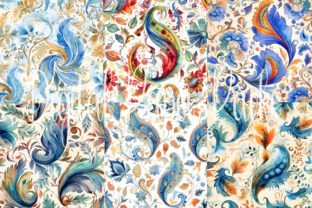 Paisley Backgrounds Graphic by Digital Paper Packs · Creative Fabrica