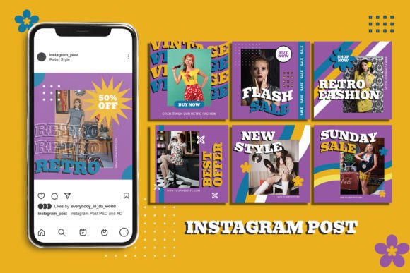 Retro Fashion Sale Instagram Post