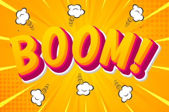 Simple Anime Font PNG with transparent background - Preview 2