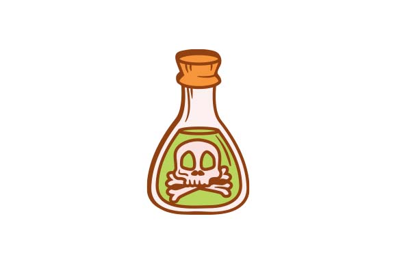 Green Poison Bottle