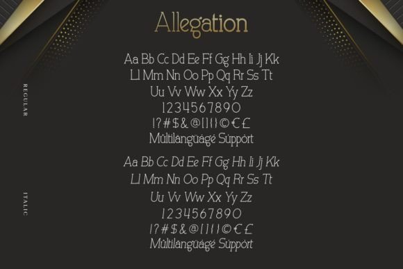 Allegation Font - Preview 3