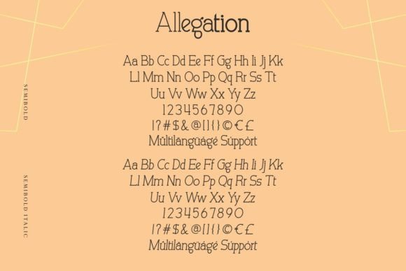 Allegation Font - Preview 5