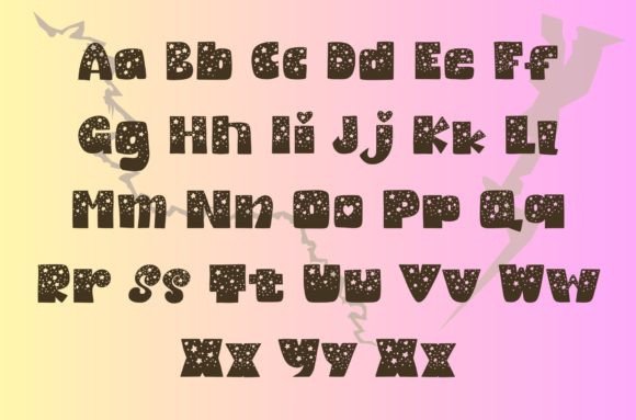 Black Sky and Stars Font - Preview 4