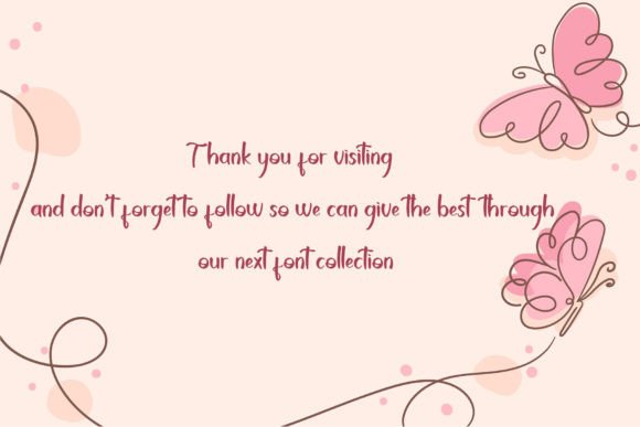Butterfly Font - Preview 4