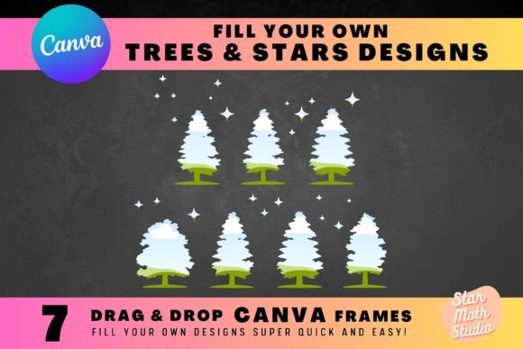 CANVA FRAMES - TREES and STARS