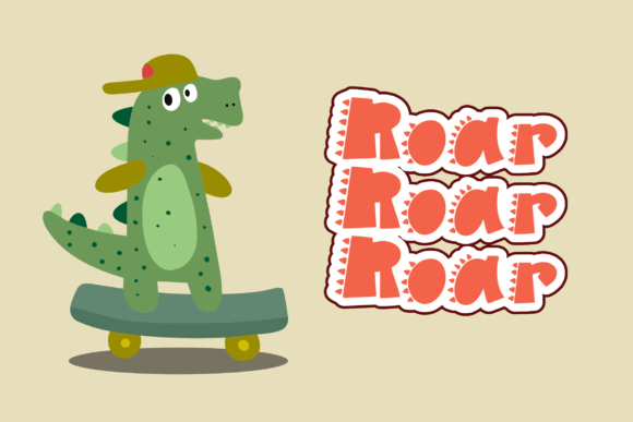 Dino Roar Font - Preview 3