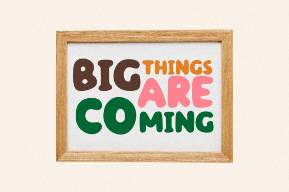 Donut Power Font PNG with transparent background - Preview 3