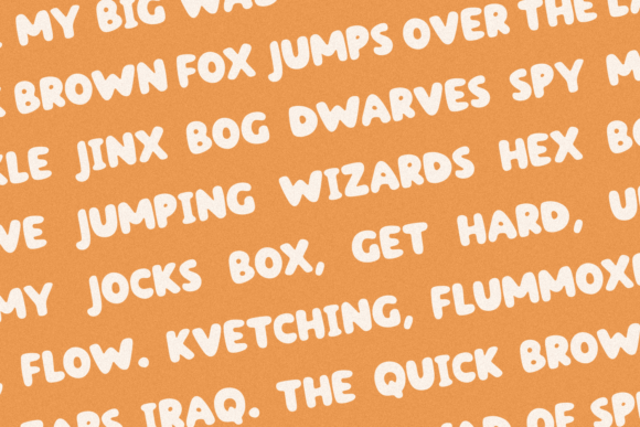 Donut Power Font PNG with transparent background - Preview 4