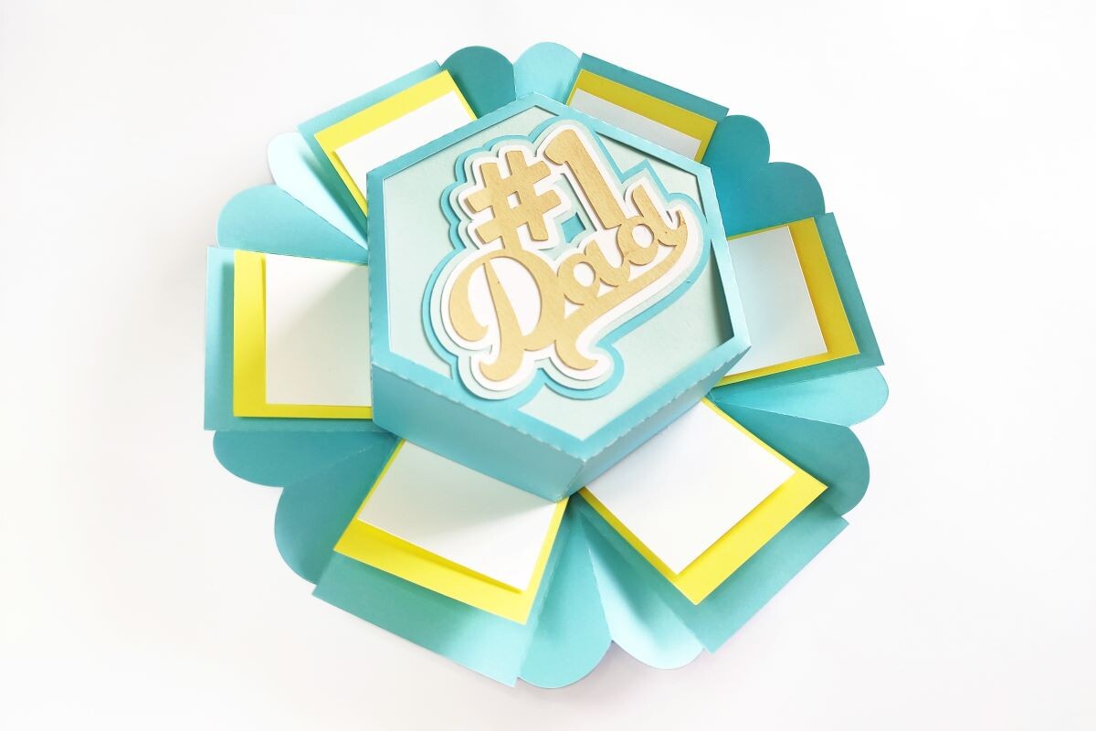 Father's Day SVG 3D Exploding Box · Creative Fabrica
