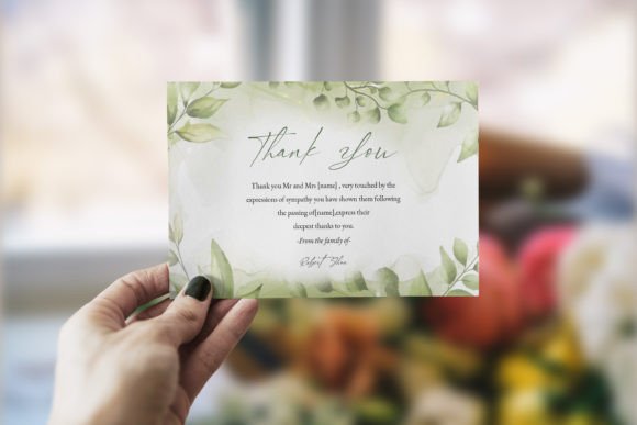 Funeral Thank You Card | Word & Psd