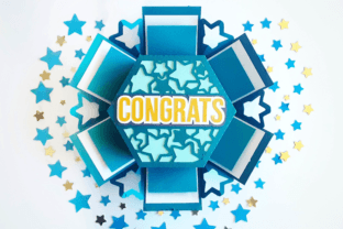 Svg Exploding Graduation Graduation Exploding Box · Creative Fabrica
