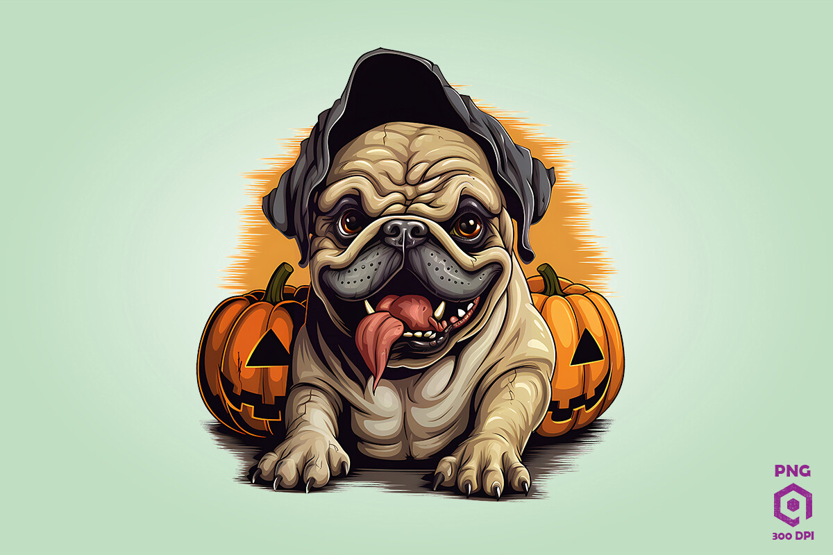 Halloween Bulldog Dog 1 Graphic by Quoteer · Creative Fabrica