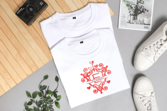 King and Queen Monogram Font PNG with transparent background - Preview 1