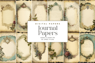 Printable Junk Journal Pages Graphic by Cecily Arts · Creative Fabrica