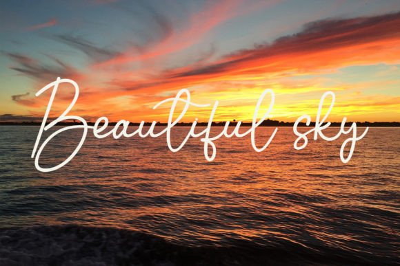Rainbow Handmade Font PNG with transparent background - Preview 2
